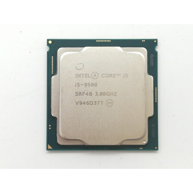【中古】Intel Core i5-9500 (3GHz/結核症:4.4GHz/SRF4B/U0) bulk LGA1151/6C/6T/L3 9M/UHD630/TDP65W【日本橋3】引き請ける継続期間１週