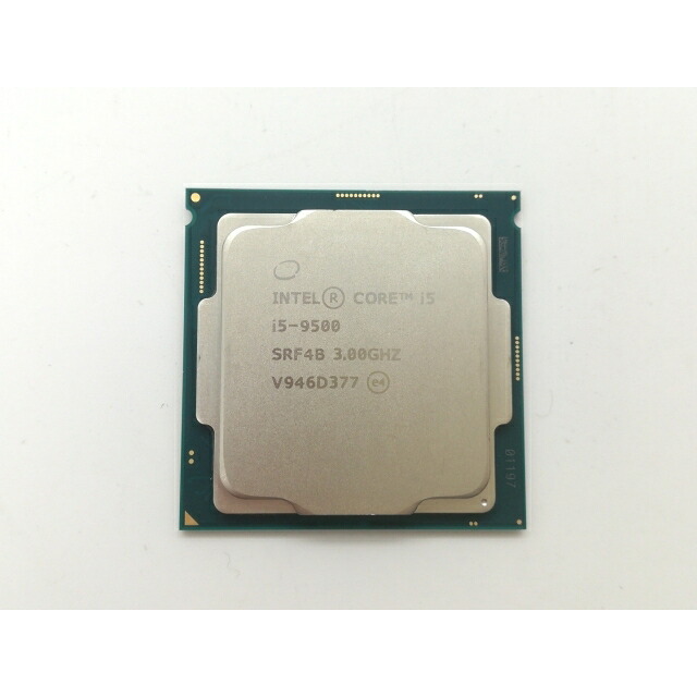 【中古】Intel Core i5-9500 (3GHz/結核症:4.4GHz/SRF4B/U0) bulk LGA1151/6C/6T/L3 9M/UHD630/TDP65W【日本橋3】引き請ける継続期間１週
