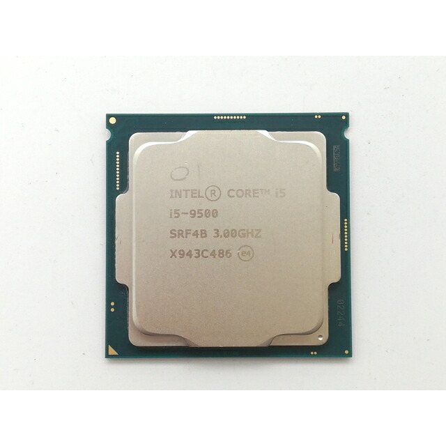 【中古】Intel Core i5-9500 (3GHz/肺結核:4.4GHz/SRF4B/U0) bulk LGA1151/6C/6T/L3 9M/UHD630/TDP65W【日本橋3】引き受ける継続期間１週