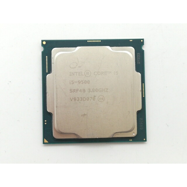 【中古】Intel Core i5-9500 (3GHz/TB:4.4GHz/SRF4B/U0) bulk LGA1151/6C/6T/L3 9M/UHD630/TDP65W【日本橋3】保証期間１週間