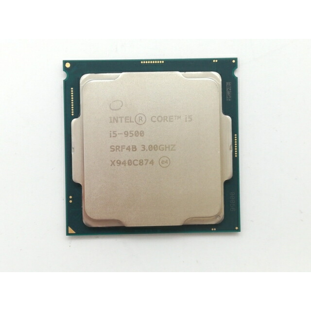 【中古】Intel Core i5-9500 (3GHz/肺結核:4.4GHz/SRF4B/U0) bulk LGA1151/6C/6T/L3 9M/UHD630/TDP65W【日本橋3】引き受ける継続期間１週