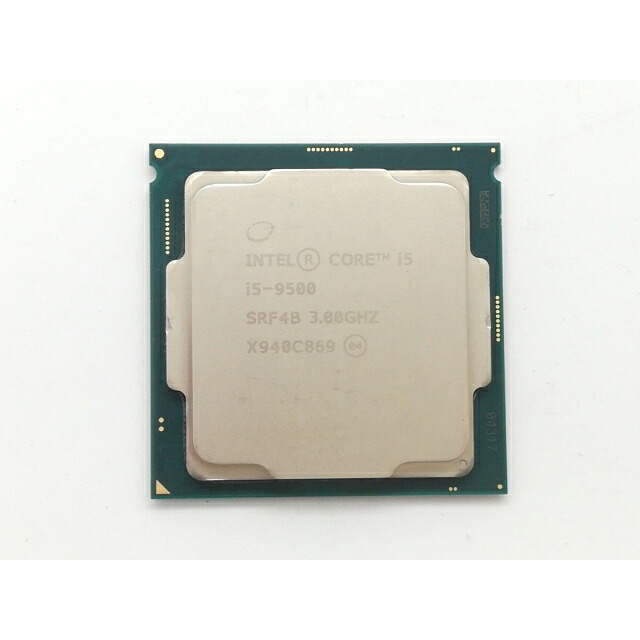 【中古】Intel Core i5-9500 (3GHz/肺結核:4.4GHz/SRF4B/U0) bulk LGA1151/6C/6T/L3 9M/UHD630/TDP65W【日本橋3】引き受ける継続期間１週