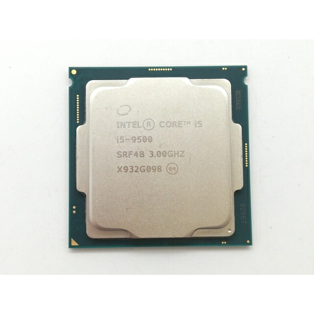 【中古】Intel Core i5-9500 (3GHz/肺結核:4.4GHz/SRF4B/U0) bulk LGA1151/6C/6T/L3 9M/UHD630/TDP65W【日本橋3】引き受ける継続期間１週