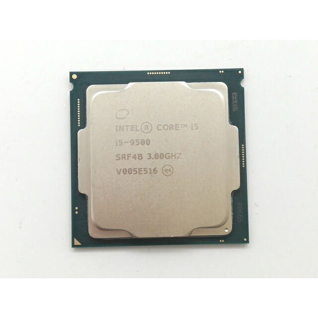 【中古】Intel Core i5-9500 (3GHz/TB:4.4GHz/SRF4B/U0) bulk LGA1151/6C/6T/L3 9M/UHD630/TDP65W【日本橋3】保証期間１週間
