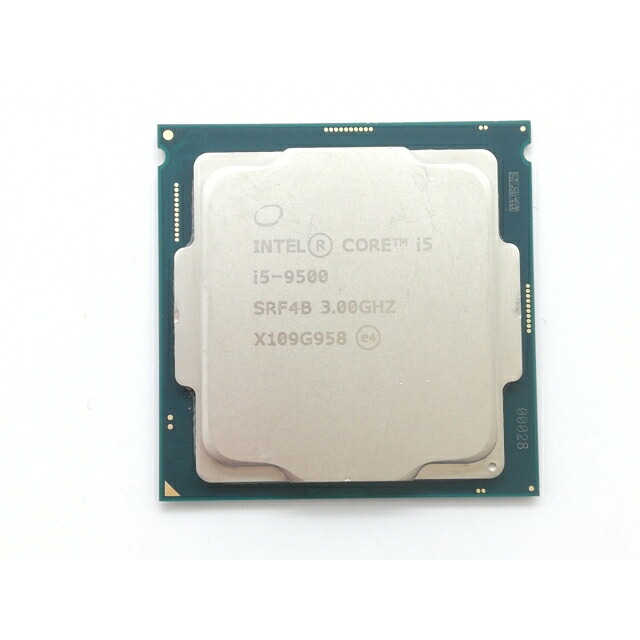 【中古】Intel Core i5-9500 (3GHz/TB:4.4GHz/SRF4B/U0) bulk LGA1151/6C/6T/L3 9M/UHD630/TDP65W【日本橋3】保証期間１週間 7,984円