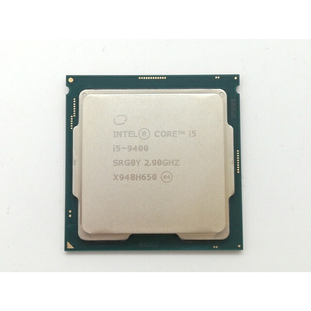 【中古】Intel Core i5-9400 (2.9GHz/肺結核:4.1GHz/SRG0Y/R0) bulk LGA1151/6C/6T/L3 9M/UHD630/TDP65W【日本橋3】引き受ける継続期間１週