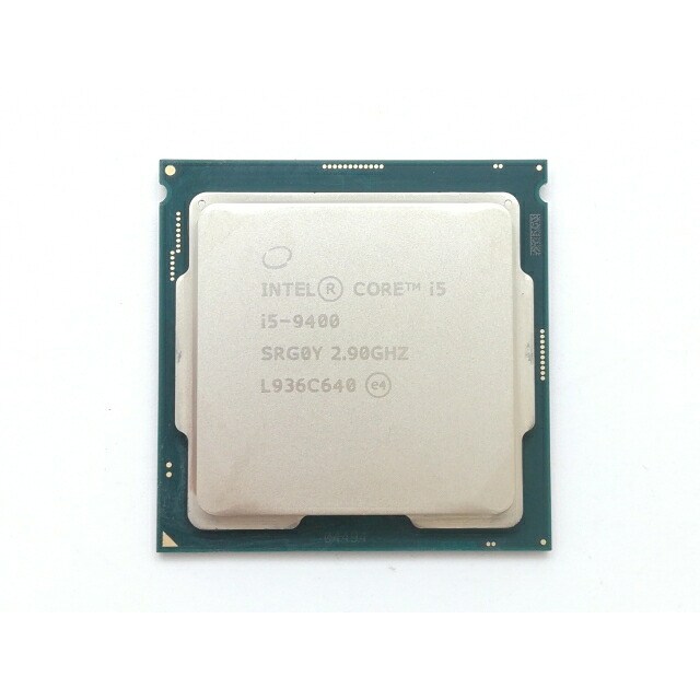 【中古】Intel Core i5-9400 (2.9GHz/肺結核:4.1GHz/SRG0Y/R0) bulk LGA1151/6C/6T/L3 9M/UHD630/TDP65W【日本橋3】引き受ける継続期間１週
