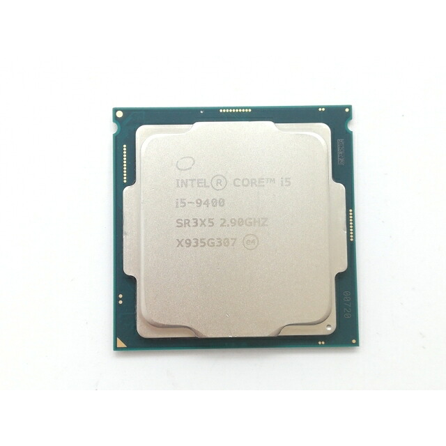 【中古】Intel Core i5-9400 (2.9GHz/肺結核:4.1GHz/SR3X5/U0) bulk LGA1151/6C/6T/L3 9M/UHD630/TDP65W【日本橋3】引き受ける継続期間１週