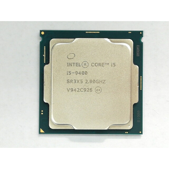 【中古】Intel Core i5-9400 (2.9GHz/結核症:4.1GHz/SR3X5/U0) bulk LGA1151/6C/6T/L3 9M/UHD630/TDP65W【日本橋3】引き請ける継続期間１週