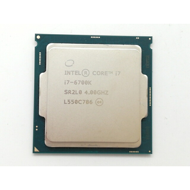【中古】Intel Core i7-6700K (4.0GHz/TB:4.2GHz/SR2L0) bulk LGA1151/4C/8T/L3 8M/HD530/TDP91W【日本橋3】保証期間１週間
