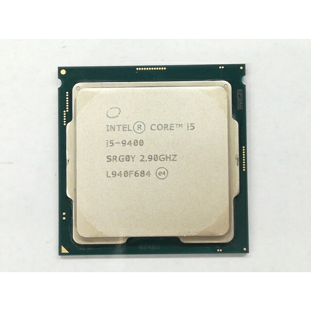 【中古】Intel Core i5-9400 (2.9GHz/結核症:4.1GHz/SRG0Y/R0) bulk LGA1151/6C/6T/L3 9M/UHD630/TDP65W【日本橋3】引き請ける継続期間１週