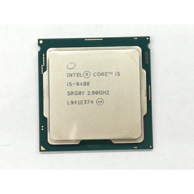 【中古】Intel Core i5-9400 (2.9GHz/結核症:4.1GHz/SRG0Y/R0) bulk LGA1151/6C/6T/L3 9M/UHD630/TDP65W【日本橋3】引き請ける継続期間１週