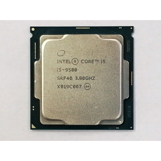 【中古】Intel Core i5-9500 (3GHz/結核症:4.4GHz/SRF4B/U0) bulk LGA1151/6C/6T/L3 9M/UHD630/TDP65W【日本橋3】引き請ける継続期間１週