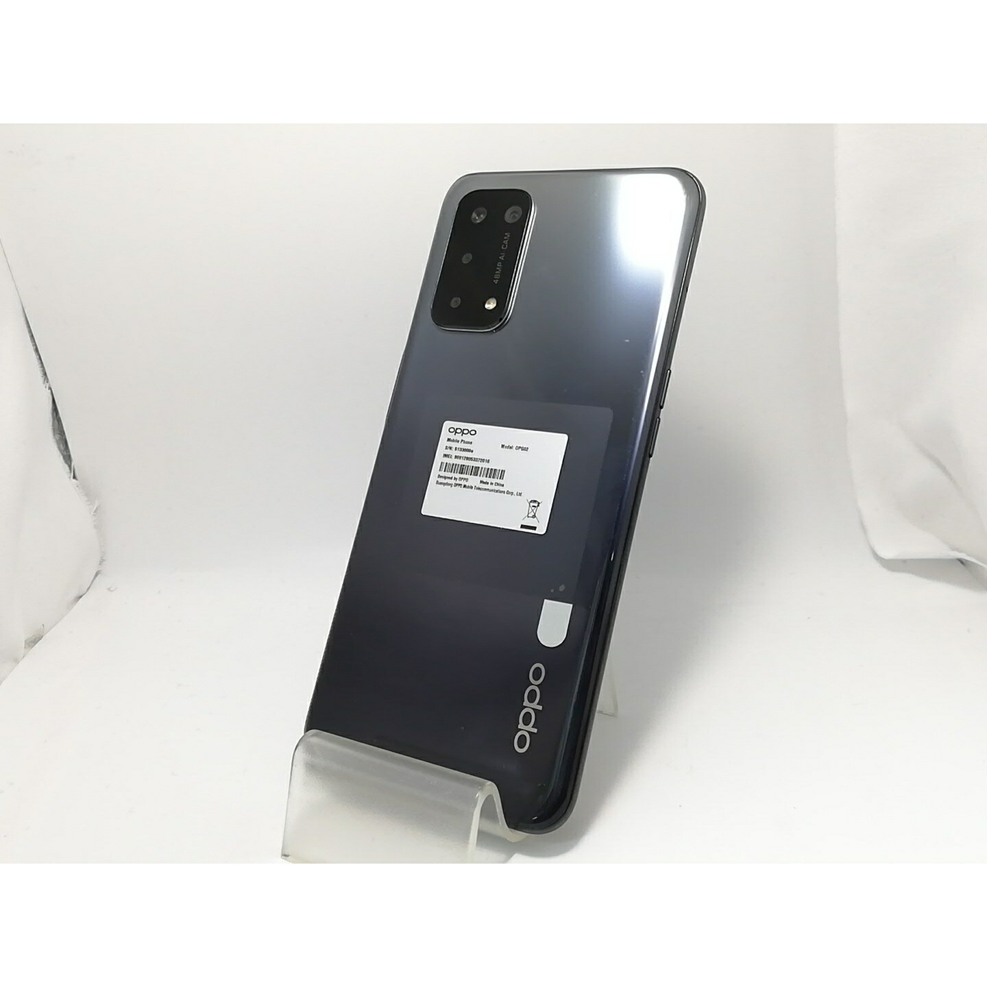 【中古】Oppo au 【SIMロック解除済み】 OPPO A54 5G シルバーブラック 4GB 64GB OPG02【戸塚】保証期間１ヶ月【ランクB】 10,485円