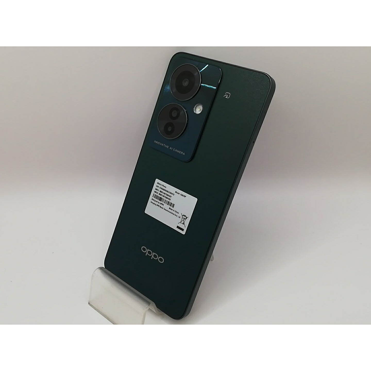 【中古】Oppo ymobile 【SIMフリー】 OPPO Reno11 A ダークグリーン 8GB 128GB【戸塚】保証期間１ヶ月【ランクA】