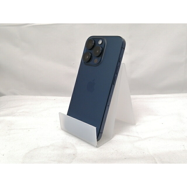 【中古】Apple 国内版 【SIM無償性】 iPhone 15 Pro 128GB 青色チタニウム MTUA3J/A【戸塚】引き受ける継続期間１ヶ月【価値づけるA】