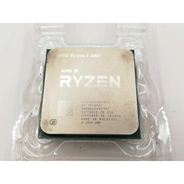 【中古】AMD Ryzen 5 3600 (3.6GHz/TC:4.2GHz) bulk AM4/6C/12T/L3 32MB/TDP 65W【戸塚】保証期間１週間