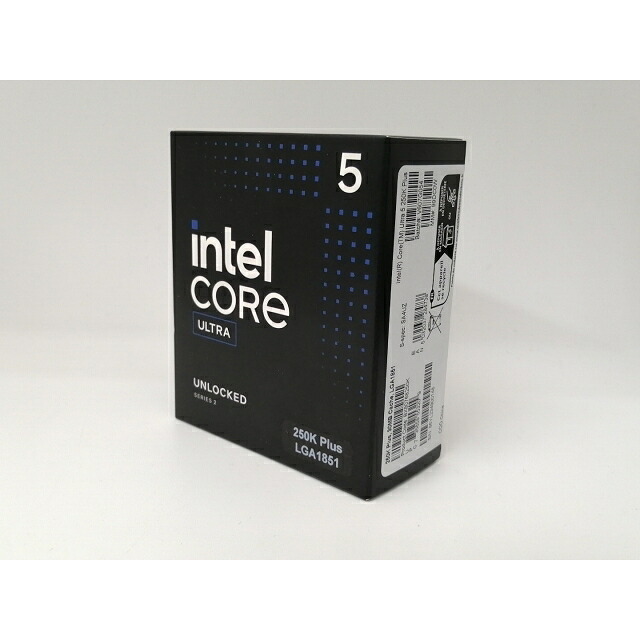 【未当て嵌める】Intel Core Ultra 5 250K Plus (4.2Ghz) Box LGA1851/18C(P:6C/E:12C)/18T/L3 30M/Intel Graphics/PBP125W【戸塚】引きうける継続期間１週