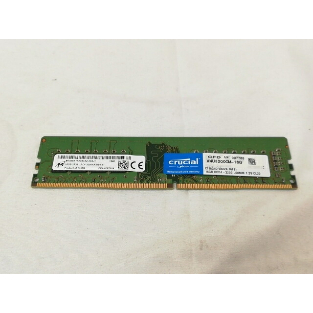 【中古】DDR4 16GB PC4-25600(DDR4-3200)【デスクトップPC用】【戸塚】保証期間１週間