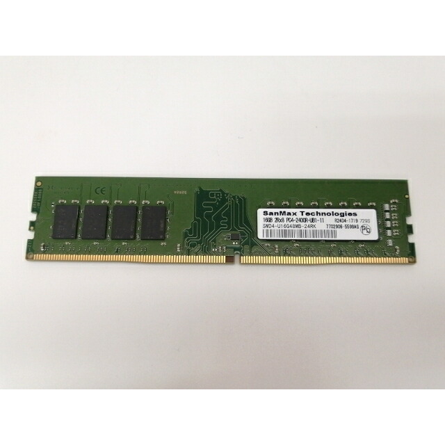 【中古】DDR4 16GB PC4-19200(DDR4-2400)【デスクトップPC用】【戸塚】保証期間１週間｜じゃんぱら店