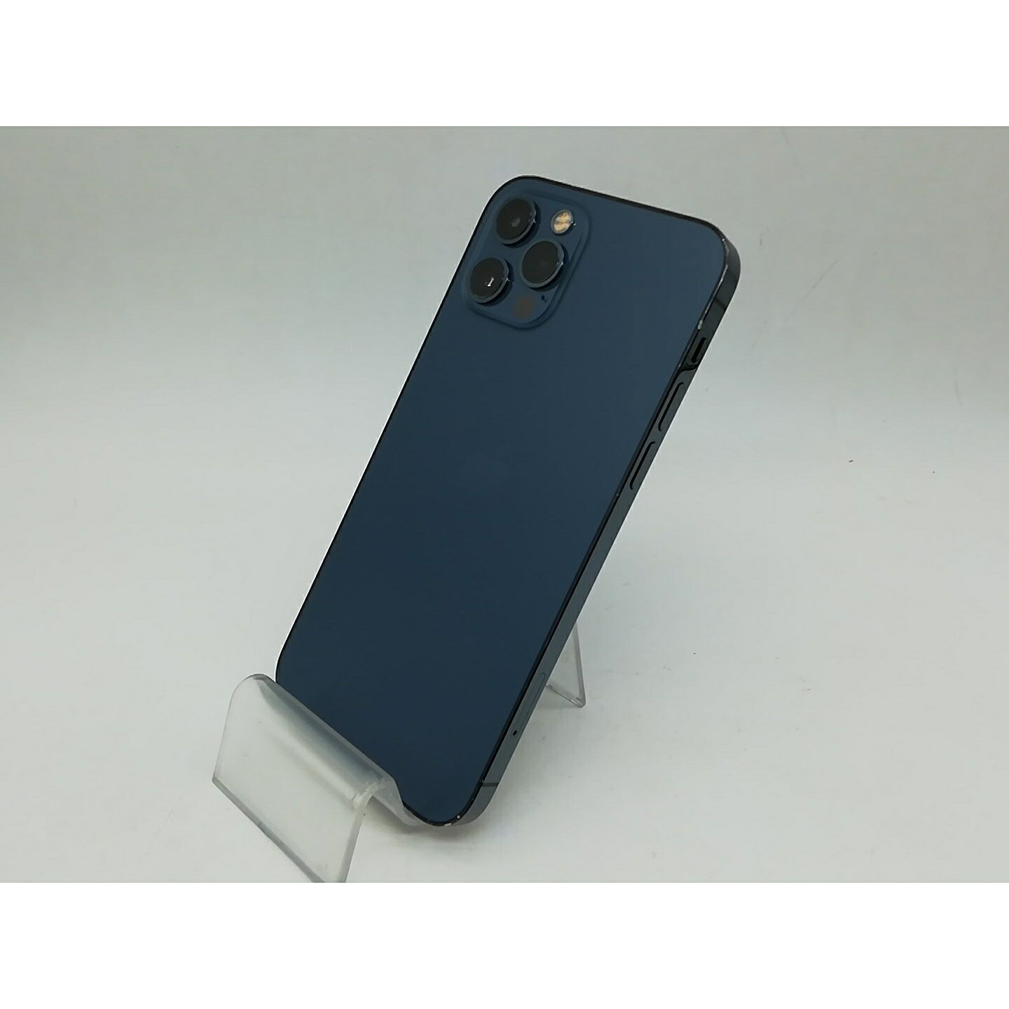 【中古】Apple SoftBank 【SIMロック解除済み】 iPhone 12 Pro 128GB パシフィックブルー MGM83J/A【秋葉本店】保証期間１ヶ月【ランクC】
