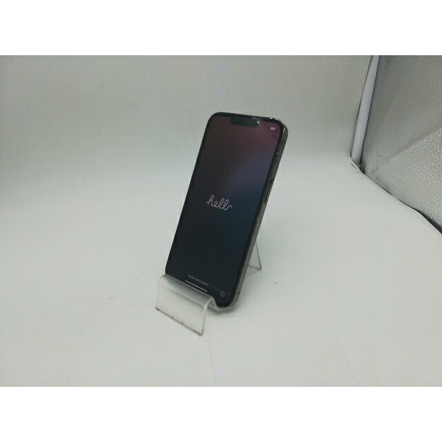 【中古】Apple au 【SIMフリー】 iPhone 13 Pro 128GB グラファイト MLUE3J/A【秋葉本店】保証期間１ヶ月【ランクB】