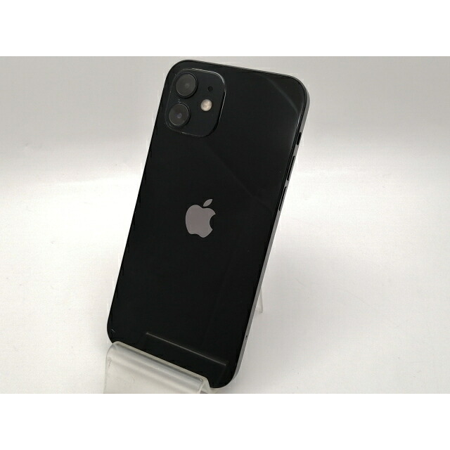 【中古】Apple SoftBank 【SIMロック解除済み】 iPhone 12 64GB ブラック MGHN3J/A【大須2】保証期間１ヶ月【ランクC】