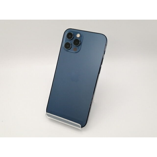 【中古】Apple 国内版 【SIMフリー】 iPhone 12 Pro 128GB パシフィックブルー MGM83J/A【大須2】保証期間１ヶ月【ランクC】