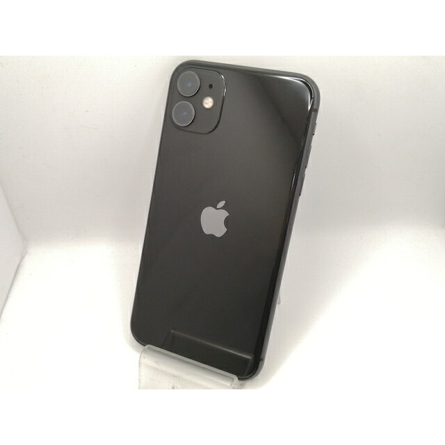 【中古】Apple SoftBank 【SIM鍵を掛ける取りけす済み】 iPhone 11 128GB 黒いこと MWM02J/A【大須2】引き受ける継続期間１ヶ月【序列付けるC】