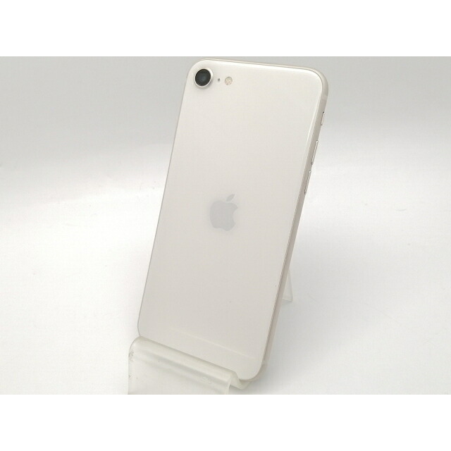 【中古】Apple au 【SIMフリー】 iPhone SE（第3世代） 64GB スターライト MMYD3J/A【大須2】保証期間１ヶ月【ランクA】