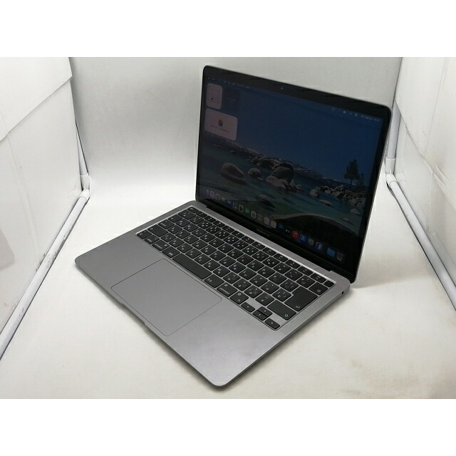 【中古】Apple MacBook Air 13in M1(中央処理装置:8C/GPU:7C) 8GB/256GB 間隔文字薄墨色 MGN63J/A (M1・2020)【大須2】引きうける継続期間１ヶ月【位置づけるC】
