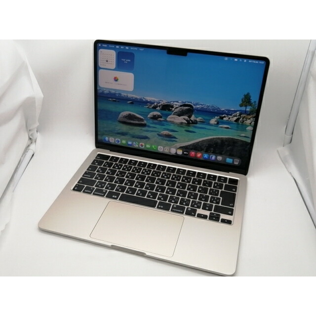 【中古】Apple MacBook Air 13インチ M2(CPU:8C/GPU:8C) 16GB/256GB スターライト MC7W4J/A (M2,2022)【大須2】保証期間1ヶ月【ランクA】|じゃんぱら店