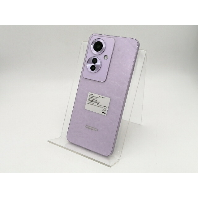 【中古】Oppo ymobile 【SIMフリー】 OPPO Reno11 A コーラルパープル 8GB 128GB【なんば】保証期間１ヶ月【ランクA】｜じゃんぱら店