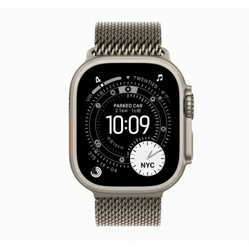 【未当て嵌める】Apple Apple Watch Ultra3 49粍 Cellular ナチュラルチタニウムケース/ナチュラルチタニウムミラネーゼループM MEWY4J/A【なんば】引き受ける継続期間３ヶ月