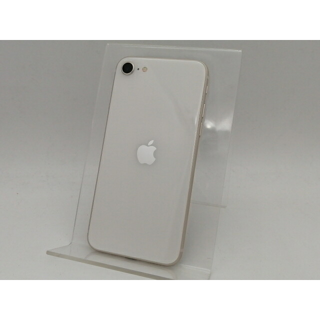 【中古】Apple au 【SIMフリー】 iPhone SE（第3世代） 128GB スターライト MMYG3J/A【なんば】保証期間１ヶ月【ランクB】