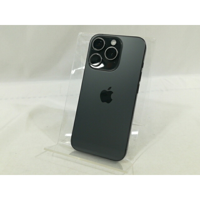 【中古】Apple SoftBank 【SIM無償性】 iPhone 15 Pro 256GB 黒いことチタニウム MTUC3J/A【なんば】引き受ける継続期間１ヶ月【価値づけるB】