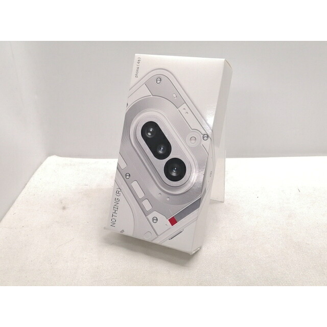 【未使用】NOTHING 国内版 【SIMフリー】 Nothing Phone (4a) ホワイト 8GB 128GB【仙台駅東口】保証期間３ヶ月｜じゃんぱら店
