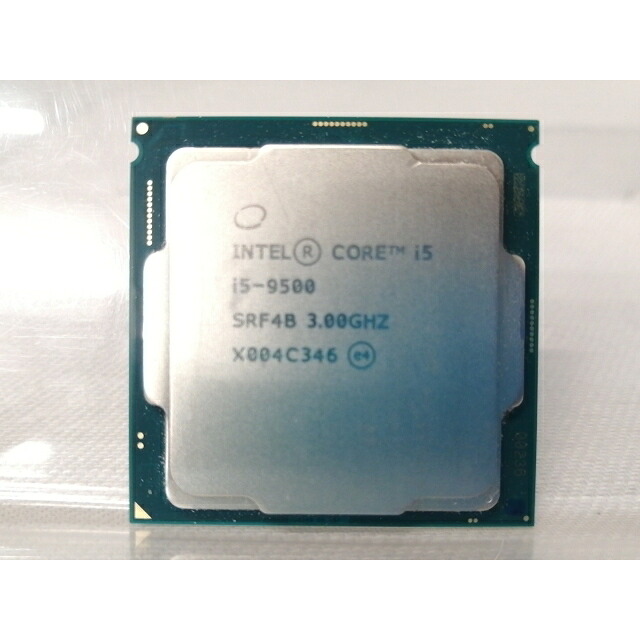 【中古】Intel Core i5-9500 (3GHz/結核症:4.4GHz/SRF4B/U0) bulk LGA1151/6C/6T/L3 9M/UHD630/TDP65W【仙台駅東口】引き請ける継続期間１週