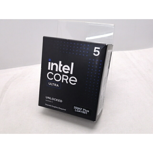 【未当てはめる】Intel Core Ultra 5 250KF Plus (4.2Ghz) Box LGA1851/18C(P:6C/E:12C)/18T/L3 30M/PBP125W【仙台駅東口】引き請ける継続期間１週