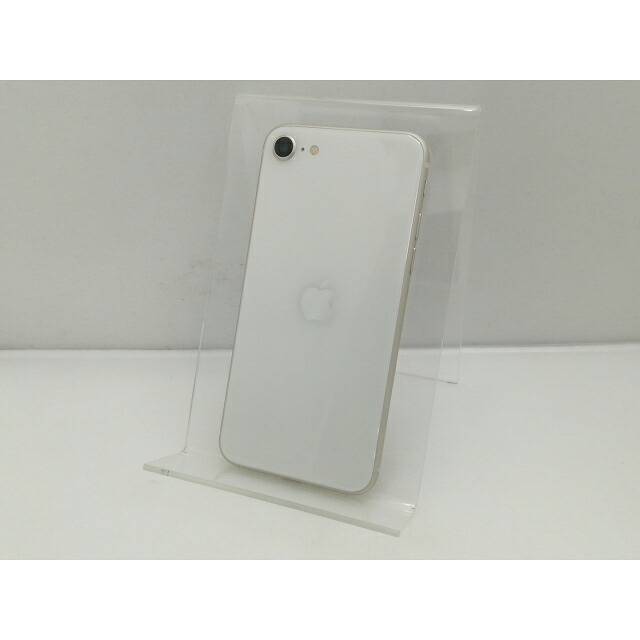 【中古】Apple au 【SIMフリー】 iPhone SE（第3世代） 64GB スターライト MMYD3J/A【大須】保証期間１ヶ月【ランクA】