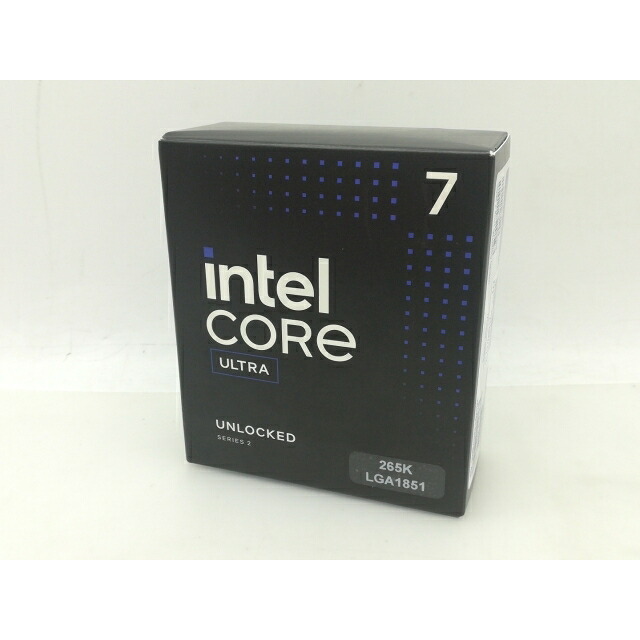 【未当て嵌める】Intel Core Ultra 7 265K(3.9GHz) Box LGA1851/20C(P:8C/E:12C)/20T/L3 30M/Intel Graphics/PBP125W【大須】引き受ける継続期間１週