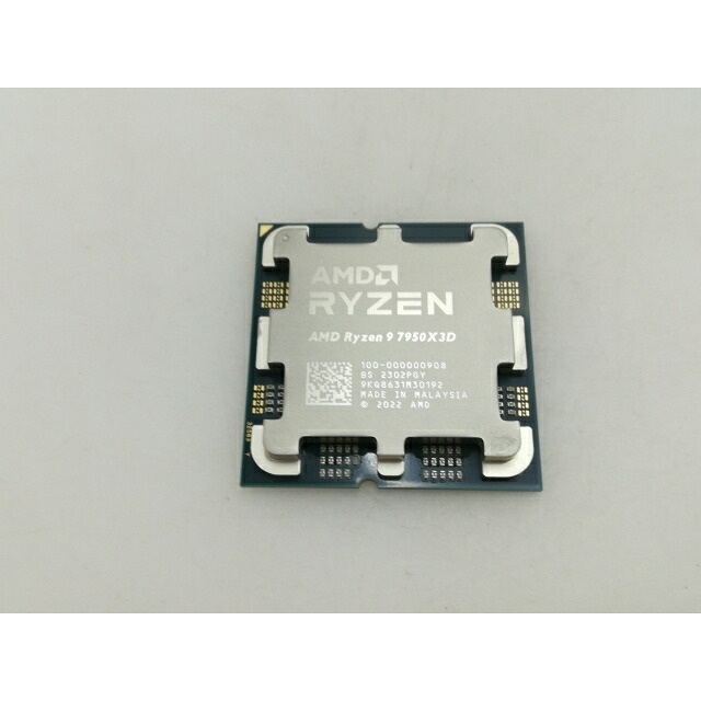 【中古】AMD Ryzen 9 7950X3D (4.2GHz/TC:5.7GHz) BOX AM5/16C/32T/L3 128MB/Radeon Graphics/TDP 120W【大須】引き受ける継続期間１週