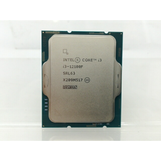【中古】Intel Core i3-12100F(3.3GHz) Box LGA1700/4C(P:4C/E:0C)/8T/L3 12M/PBP58W【大須】引きうける継続期間１週