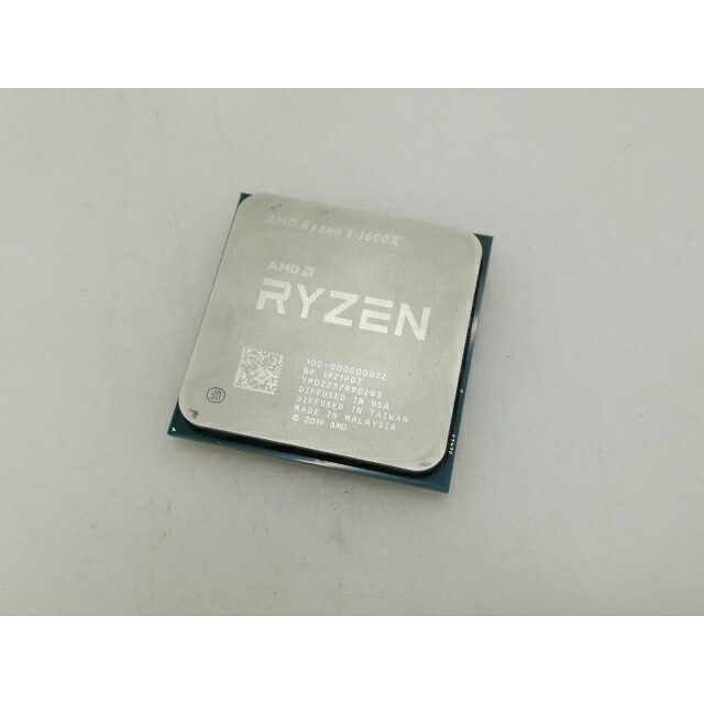 【中古】AMD Ryzen 5 3600X (3.8GHz/TC:4.4GHz) BOX AM4/6C/12T/L3 32MB/TDP 95W【大須】引きうける継続期間１週
