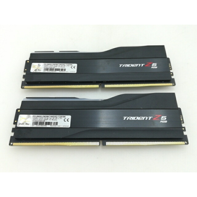 【中古】DDR5 16GB 2枚組（足し加える32GB） DDR5-5600(パソコン5-44800)【事務机とっ始めパソコン用】【大須】引きうける継続期間１週