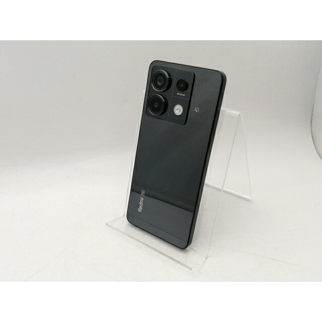 【中古】Xiaomi au 【SIM無償性】 Redmi Note 13 Pro 5G 十二時黒いこと 8GB 256GB XIG05【秋葉3号】引き受ける継続期間１ヶ月【価値づけるA】