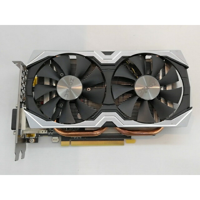 【中古】ZOTAC GeForce GTX 1060 6GB AMP! Edition (ZT-P10600B-10M) GTX1060/6GB(GDDR5)/PCI-E【秋葉3号】引き受ける継続期間１週