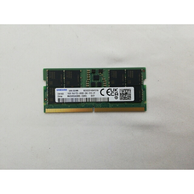 【中古】262PIN SODIMM 16GB DDR5-4800(PC5-38400)【ノートPC用】【秋葉3号】保証期間1週間