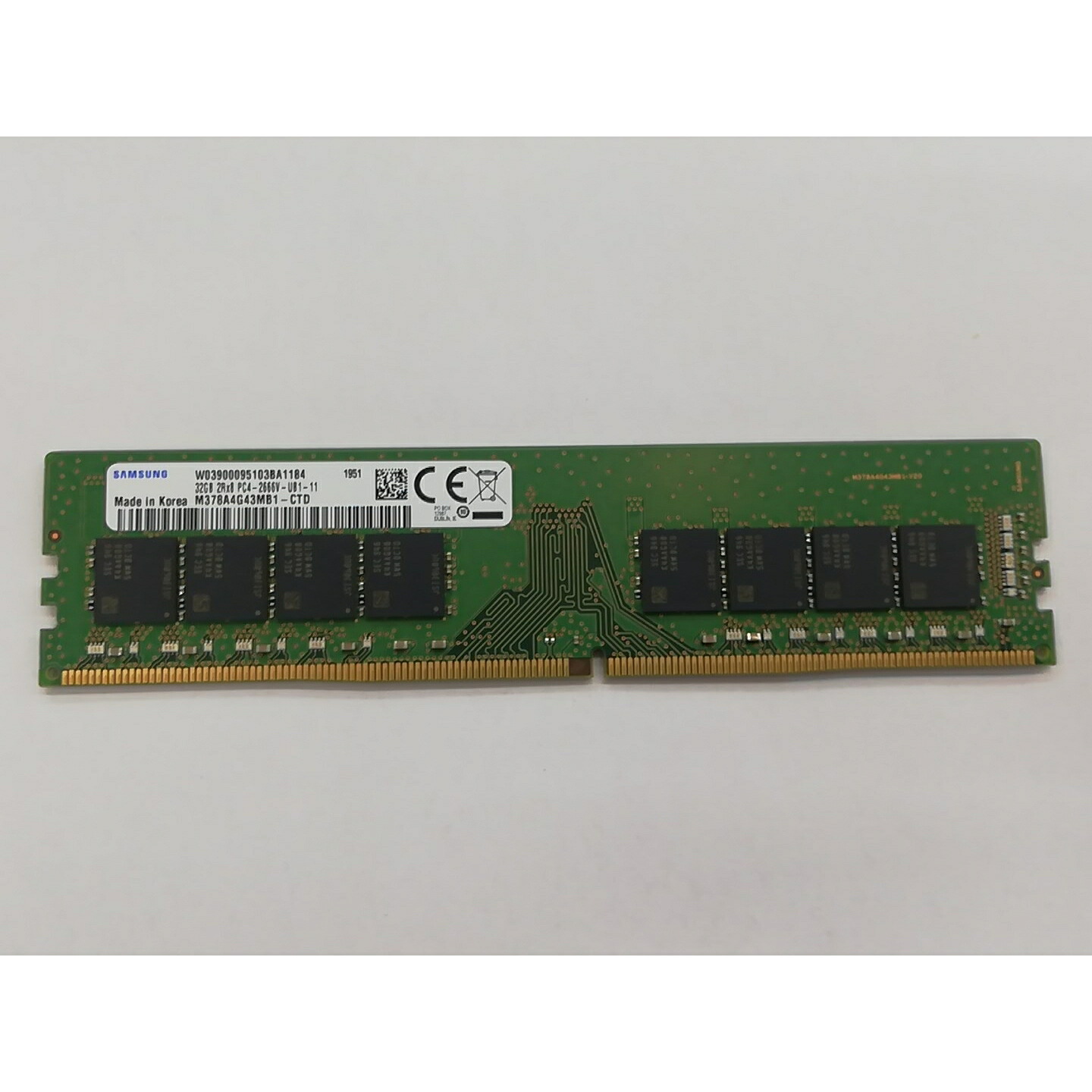 【中古】DDR4 32GB PC4-21300(DDR4-2666)【デスクトップPC用】【秋葉3号】保証期間１週間