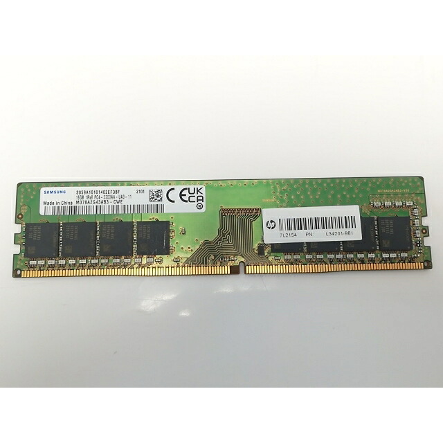 【中古】DDR4 16GB PC4-25600(DDR4-3200)【デスクトップPC用】【秋葉3号】保証期間1週間|じゃんぱら店